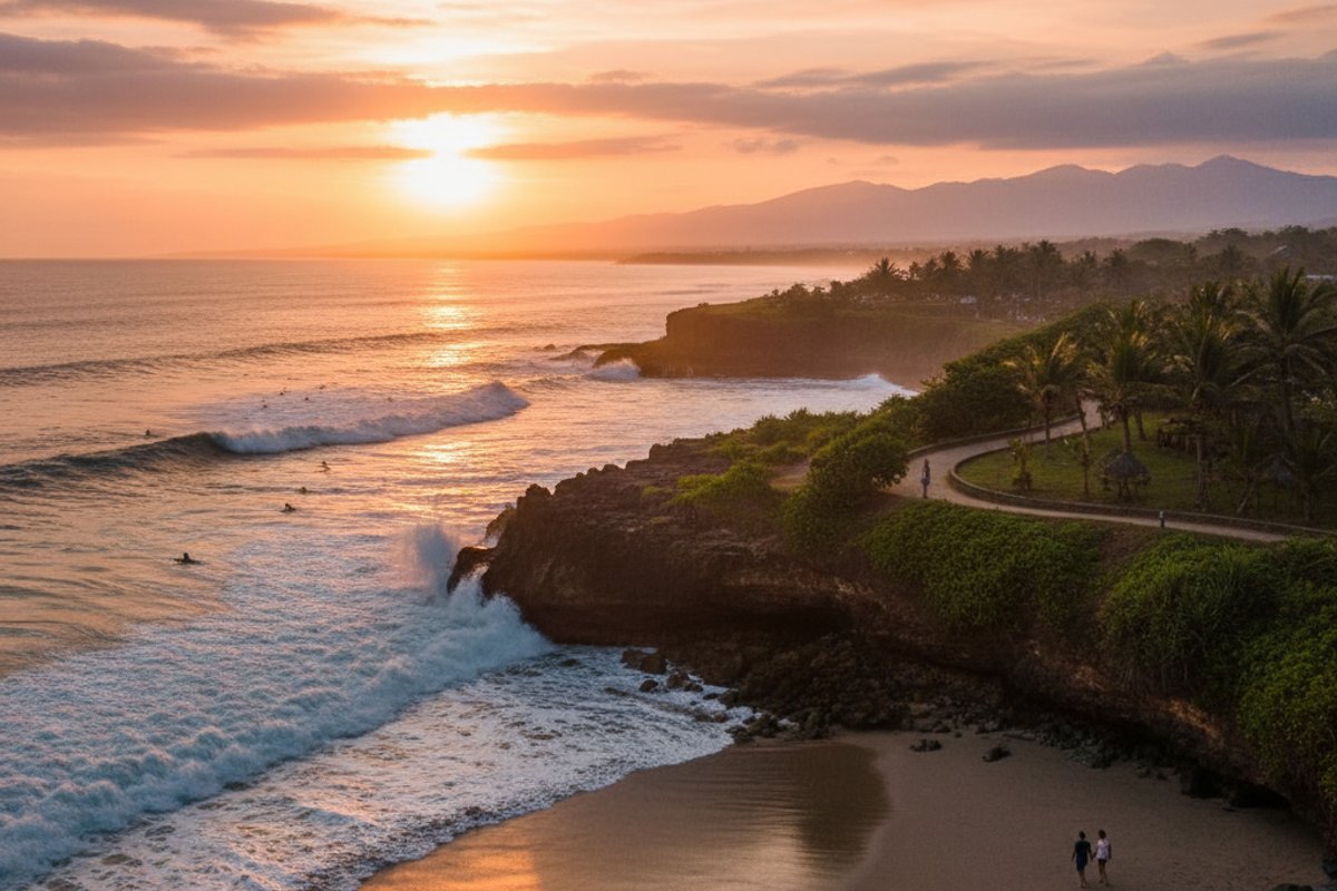 Cycling in Echo Beach, Bali