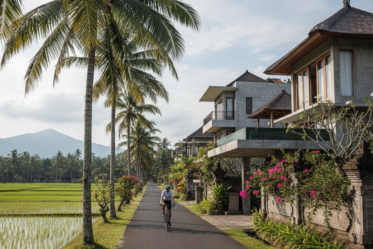 Cycling in Kerobokan, Bali