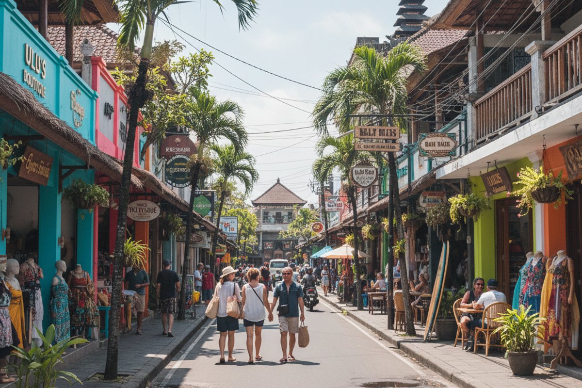 Cycling in Seminyak, Bali